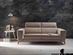 sillon sofa comodo elegante marron