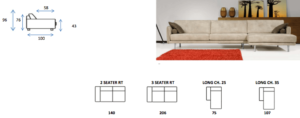 caracteristicas sofa tamaño plazas